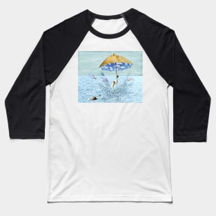 The Human Balloon And The Message In A Bottle Baseball T-Shirt